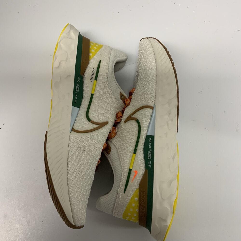 Nike React Infinity Run Flyknit 3 A.I.R. Hola Lou DO9496 001 Size 7.5 Men White - Picture 5 of 6